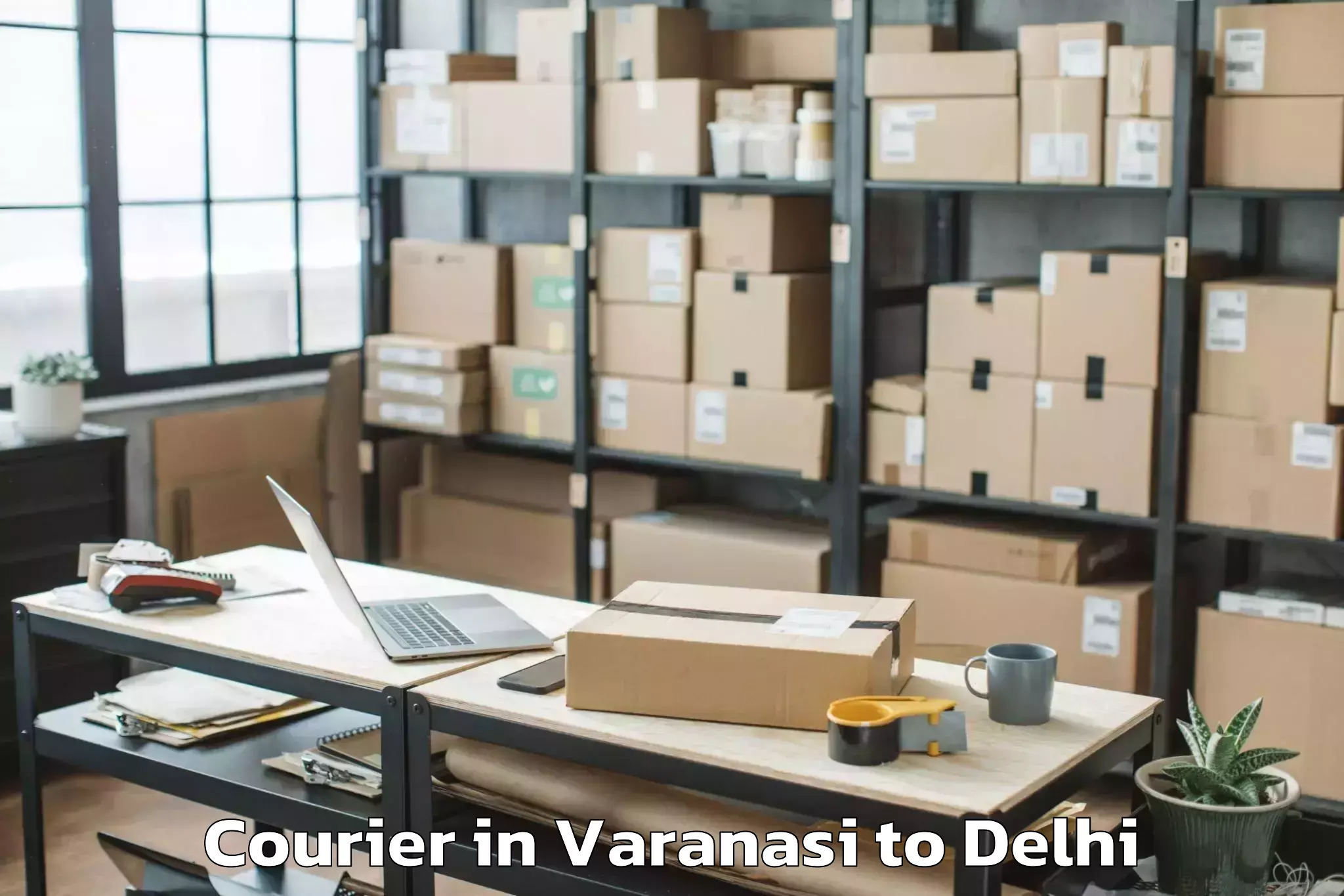 Reliable Varanasi to Burari Courier